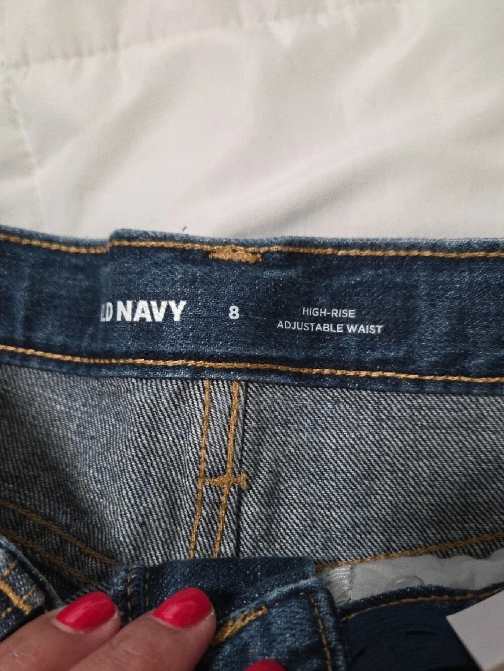 Old Navy Women's Distressed Denim Shorts - Medium Blue